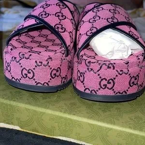 Gucci | Shoes | Monogram Multicolor Criss Cross Platform  display picture 1